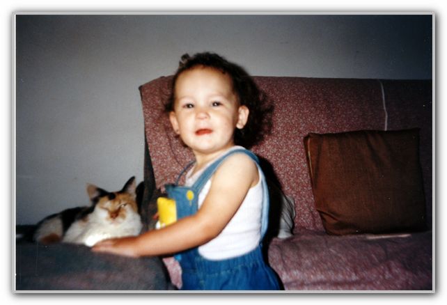 Baby TK with Family Pet Cat Dire Straits